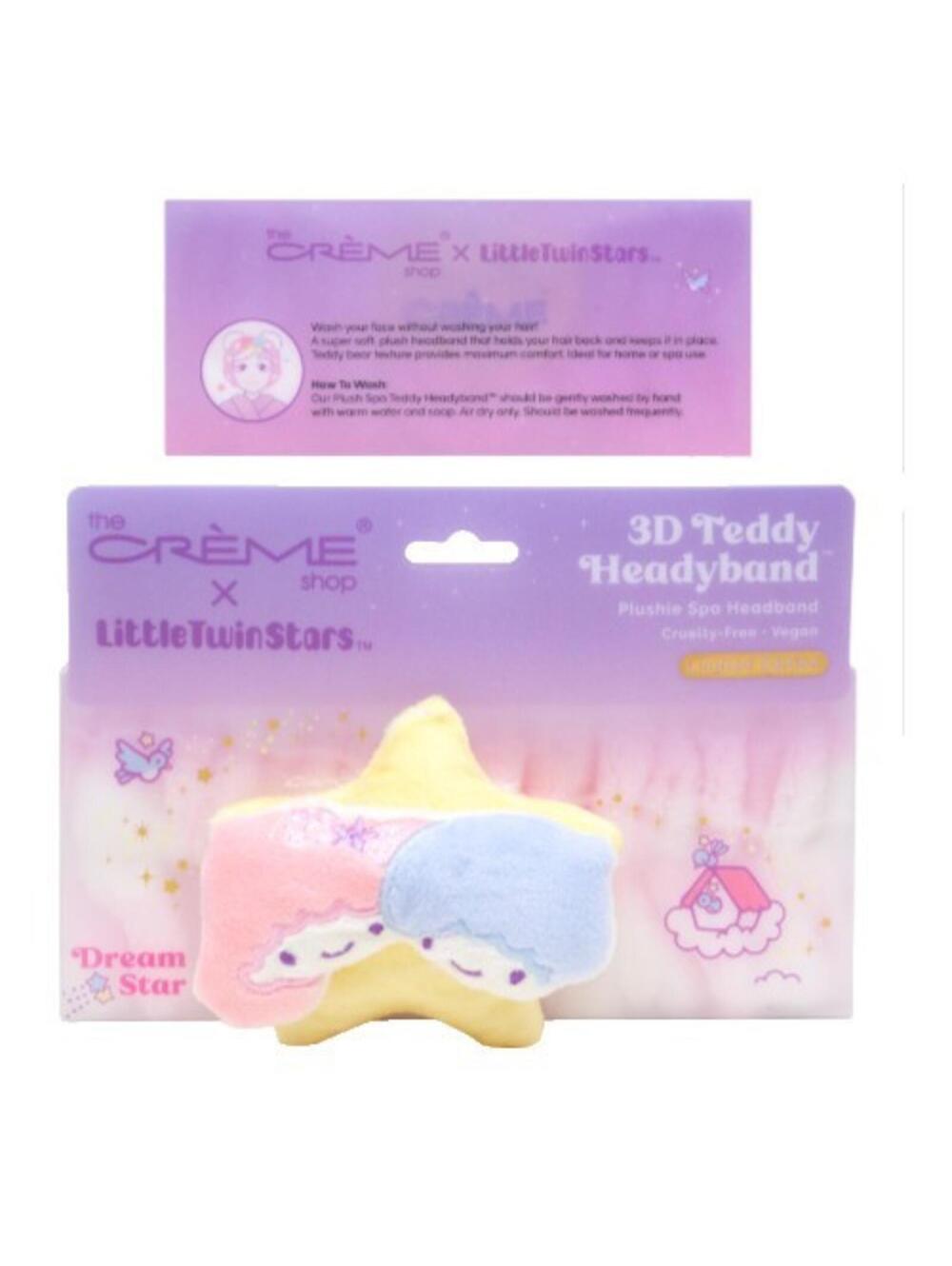 The Crème Shop Sanrio Little Twin Stars Plush Spa Headband – Kiki & Lala New